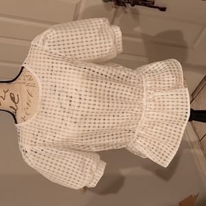 White Summer See thru blouse